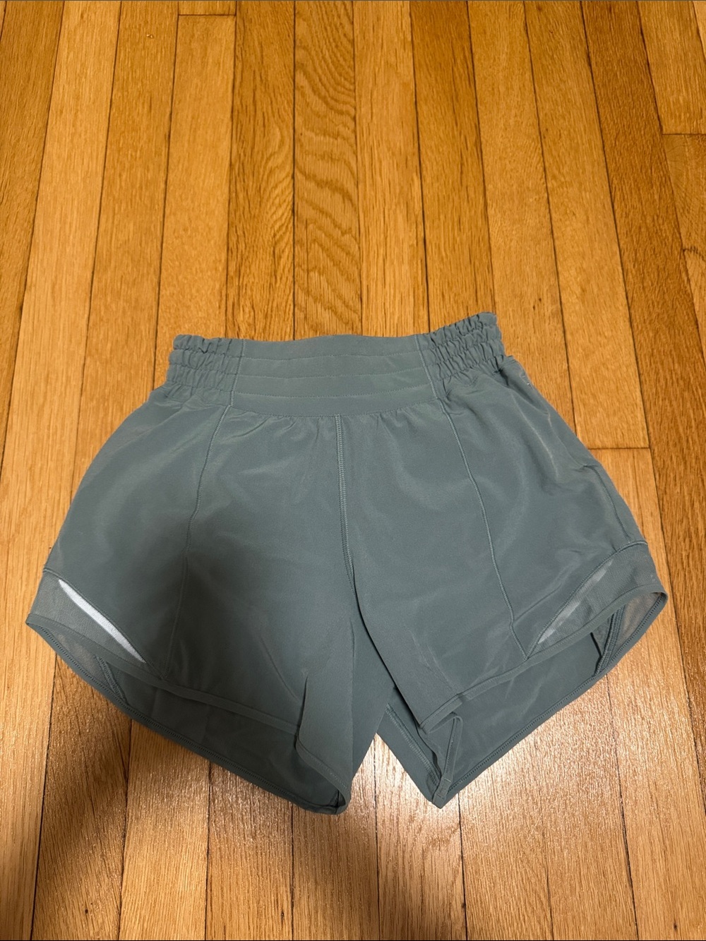 Lululemon Hotty Hot High Rise 4 Inch Inseam Green Shorts